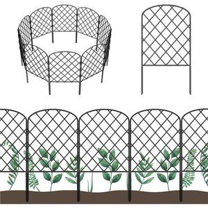 10 Pack Decorative Garden Fence, 10ft(L) x 24in(H) No Dig Animal Barrier Border
